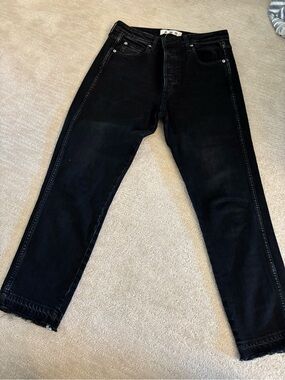 AMO Black Relaxed Jeans